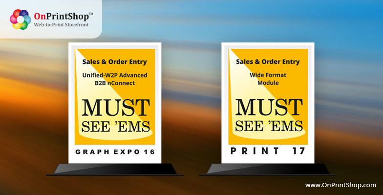 Radixweb OnPrintShop wins 2017 MUST SEE ‘EMS Awards for Print 17