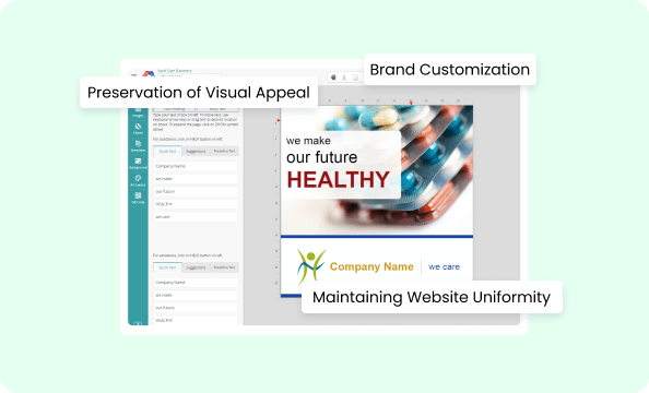 Reflect your brand identity with customized aesthetics