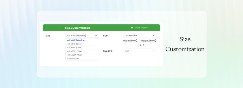 Custom print sizes