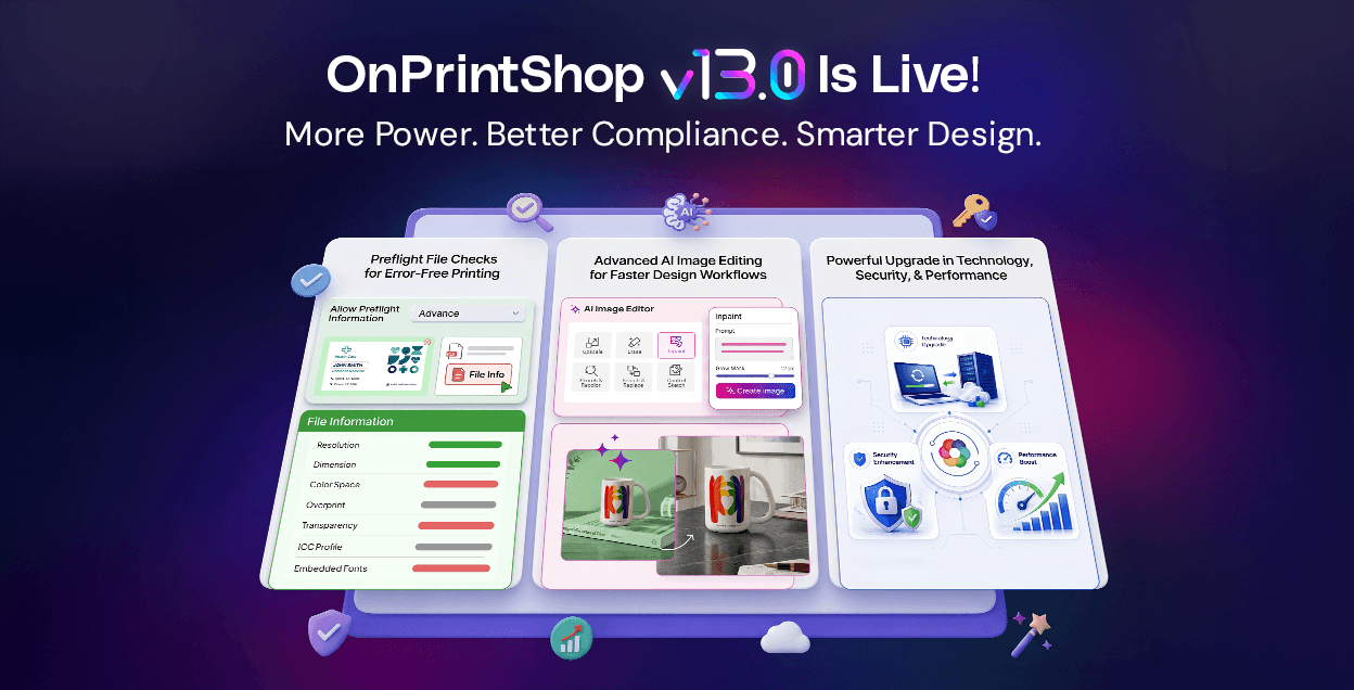OnPrintShop v13.0 Introduces Smarter AI and Print Automation