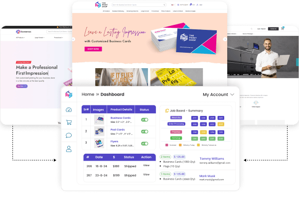 Centralized control for multiple stores