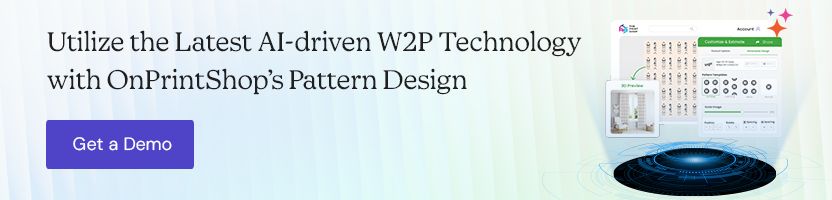 Utilize the Latest AI-driven W2P Technology with OnPrintShop’s Pattern Design Software.