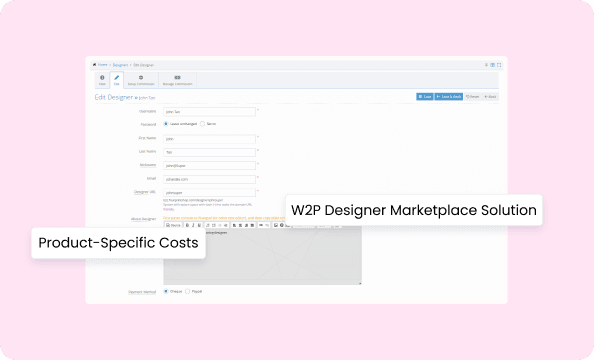 Effortlessly Manage Designer Profiles