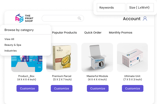 Ready design templates for faster output