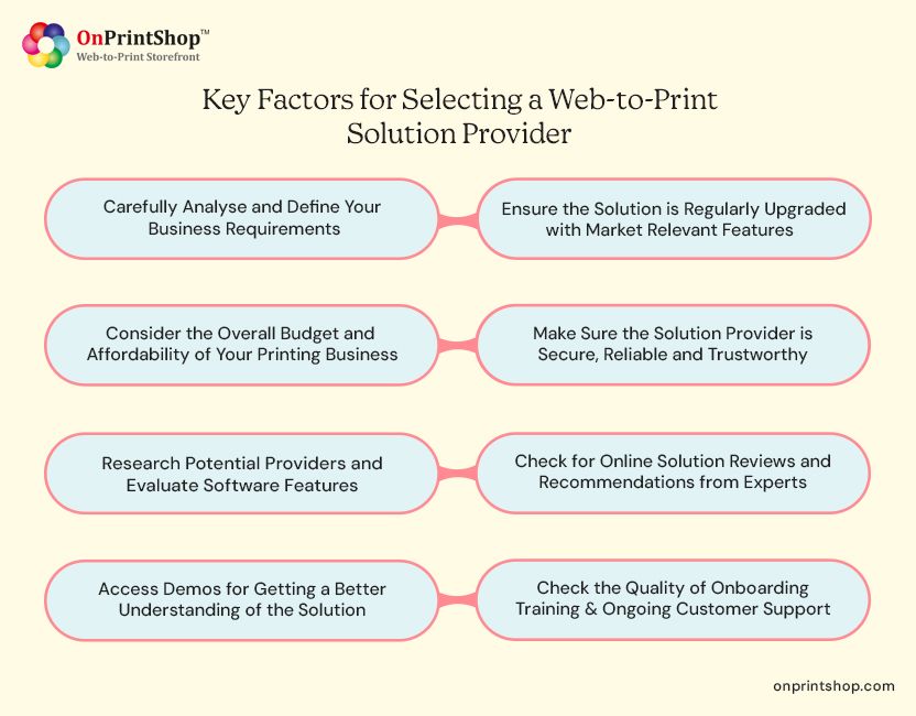 Steps to select right web to print solution partner