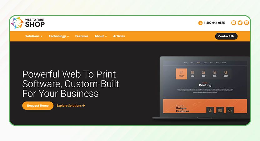 Web to Print Shop’s Web to Print Software