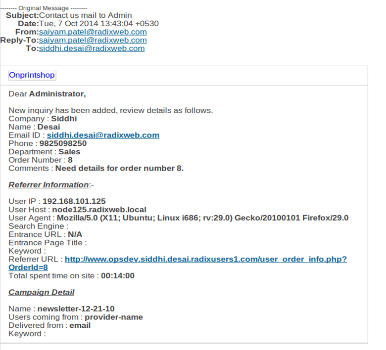 Capture Customers’ Inquiry Source