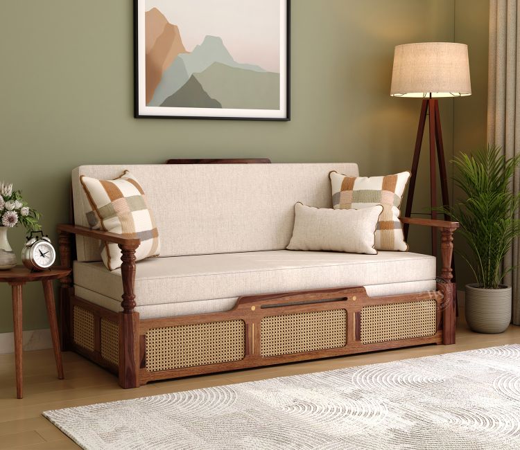 Ayaana Sheesham Wood Sofa Cum Bed