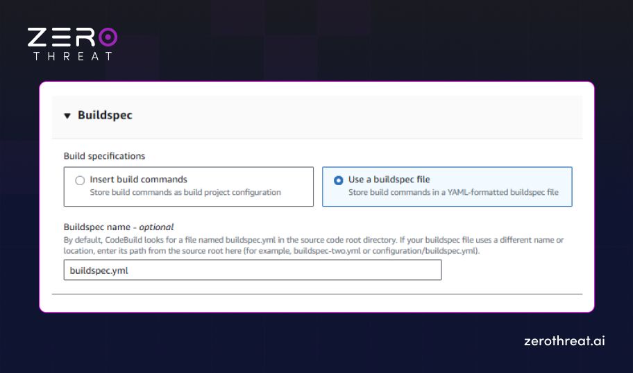 Setting Up Pipeline Buildspec