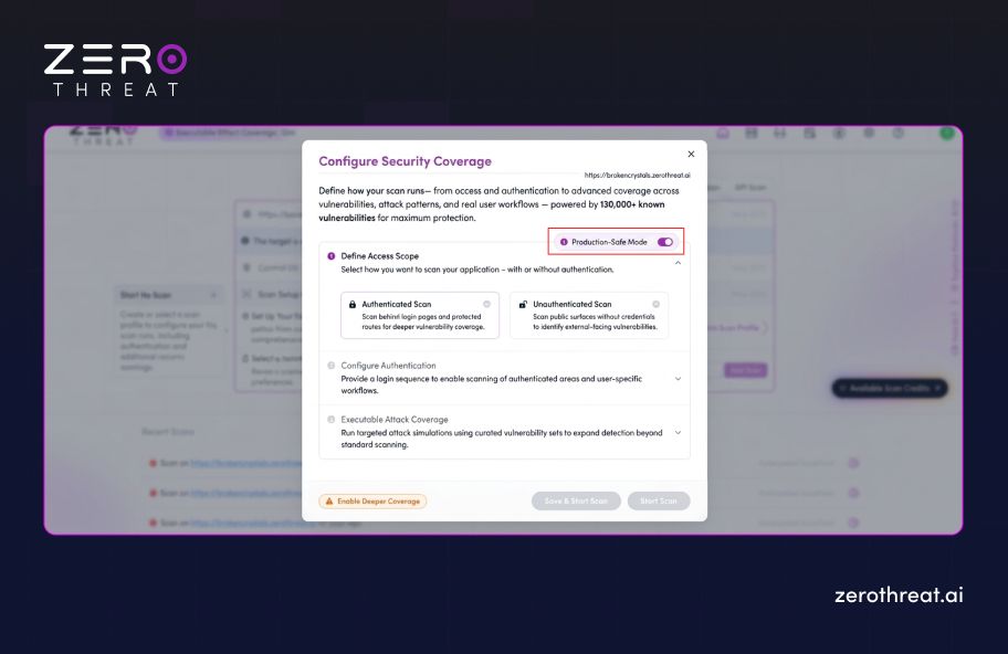 Step 4 for Production-Safe Pentesting with ZeroThreat