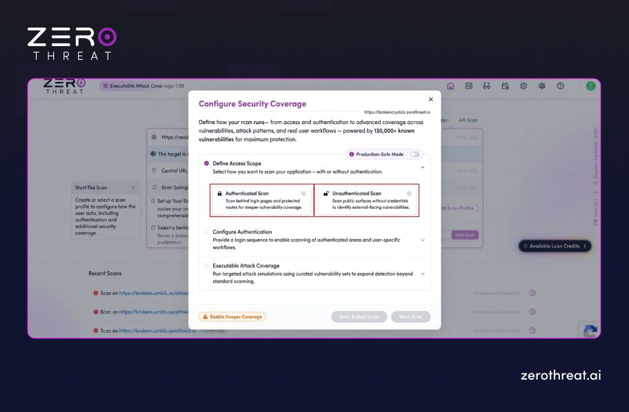 Step 5 for Production-Safe Pentesting with ZeroThreat