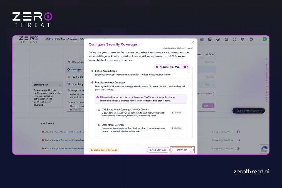 Step 6 for Production-Safe Pentesting with ZeroThreat