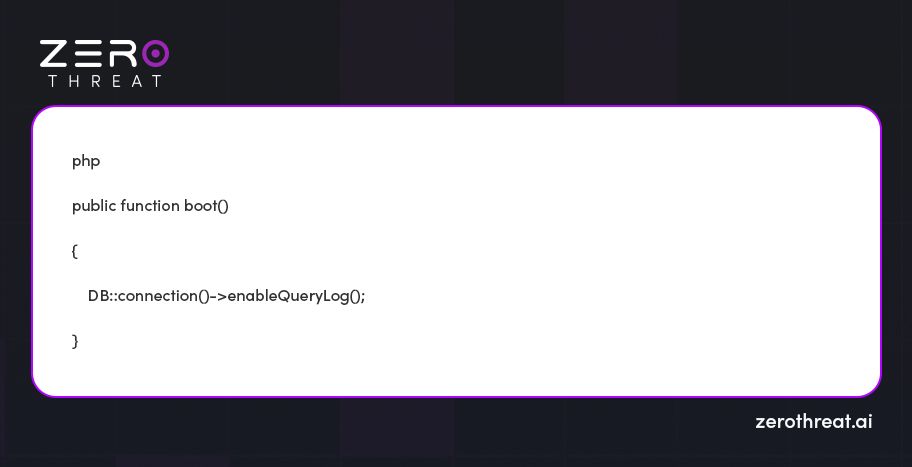 Example of Laravel’s Query Logging for Debugging