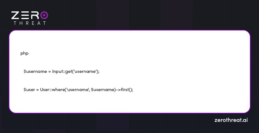Example of Eloquent ORM Injection