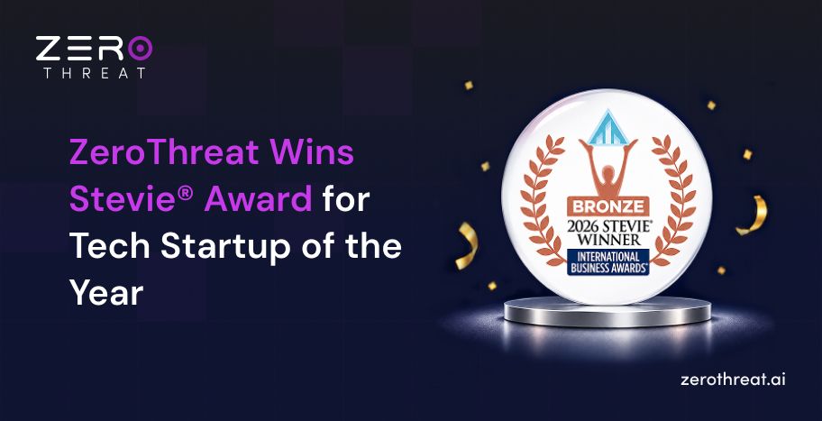 ZeroThreat Wins Bronze Stevie® Award in Tech Startup of the Year