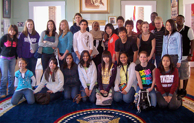 Exchange students on the Kennedy-Lugar Youth Exchange and Study Program