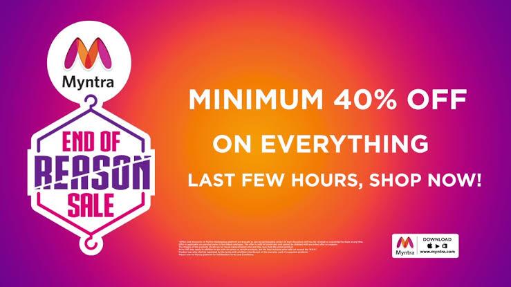 Myntra end of season sale 2020