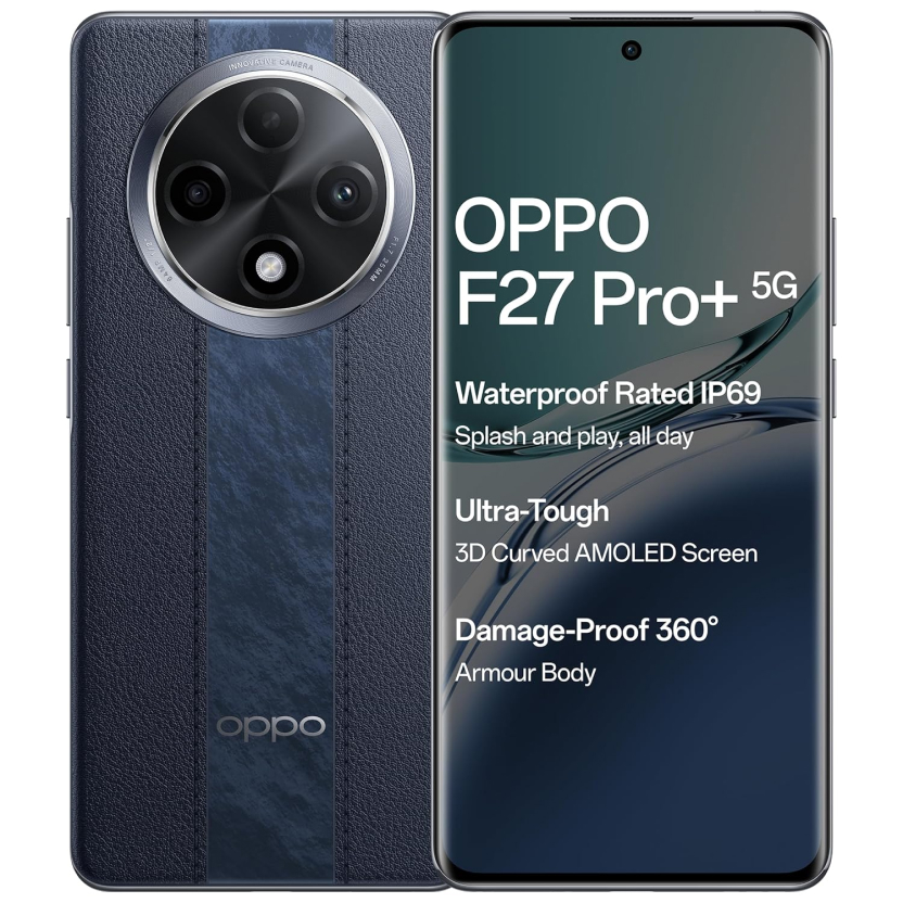 14% OFF on Oppo F27 Pro+ 5G (Midnight Navy, 8GB RAM, 256GB Storage)