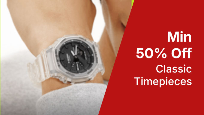 Min 50% Off On Watches