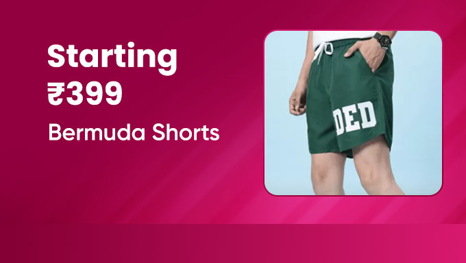 Men's Shorts Starting From Rs.399