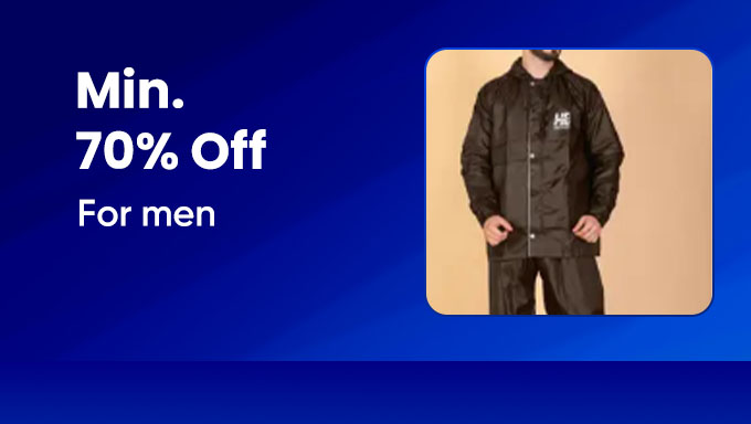 Min 70% Off On Men's Raincoat