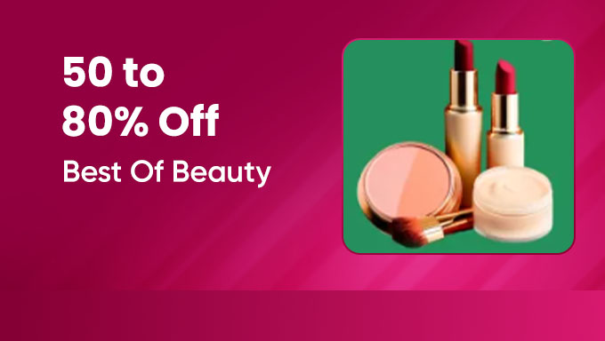 Flat 50–80% Off on Beauty Essentials