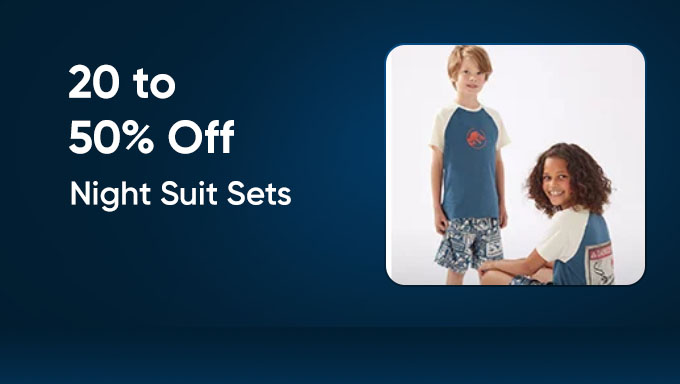 Save 20% to 50% | Kids' Night Suit Sets