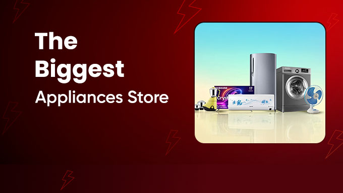 The Biggest Appliances Store | Up to 80% OFF on Appliances + Extra 10% SBI Bank Discount