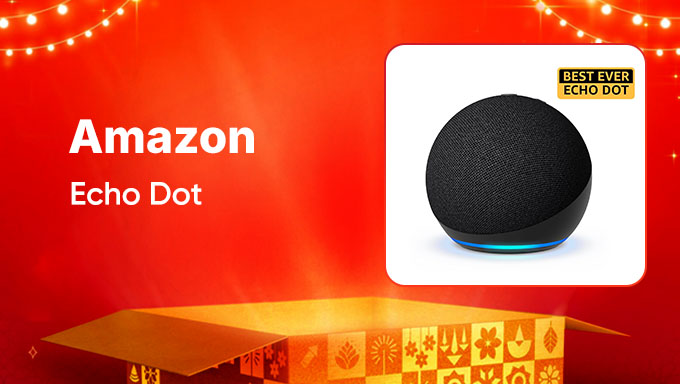 Amazon Echo Dot | Smart Speaker with Alexa | Compact & Powerful