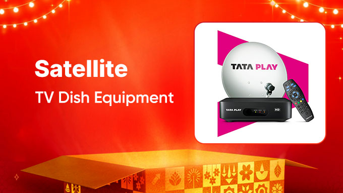 Tata Play Dish Set | Satellite TV Equipment | HD DTH Connection Kit