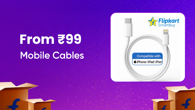 Mobile Cables From ₹99 | Fast & Durable
