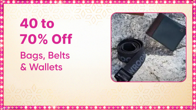 Upto 40% To 70% Off On Belts & Wallets