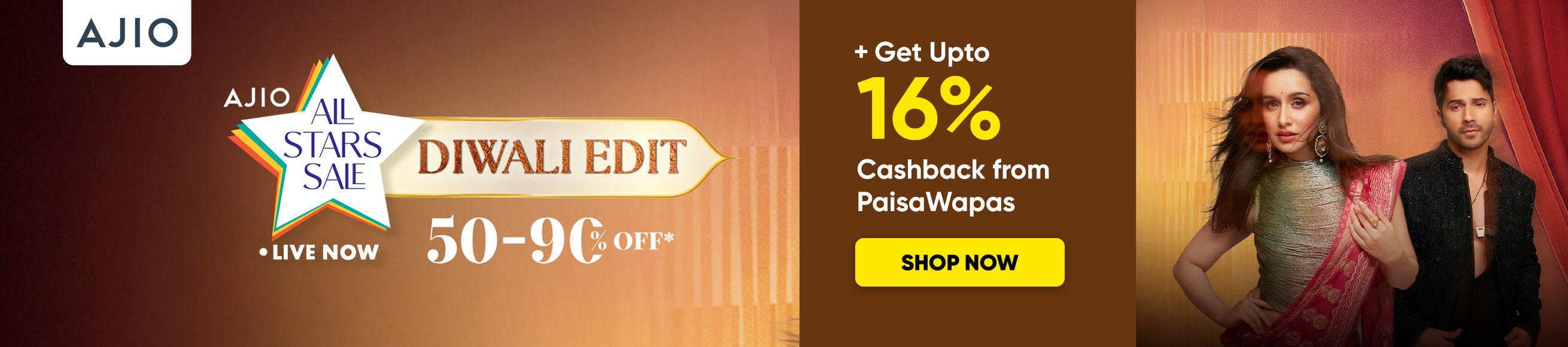 Ajio All Star Sale DIWALI EDIT