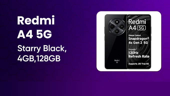 Unlock 5G Power | Redmi A4 5G |Big Display & Smart Performance