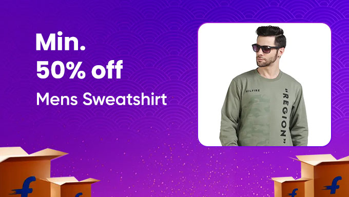 Men’s Sweatshirts | Min 50% Off