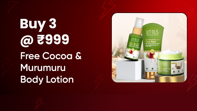 Lotus Botanicals | Buy 3 @ ₹999 + Free Body Lotion