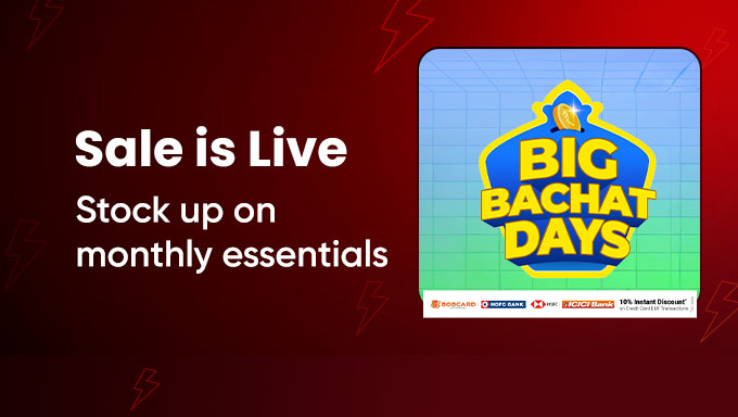 Big Bachat Sale | Upto 85% Off On Essentials + Extra 10% Off On Bank Cards