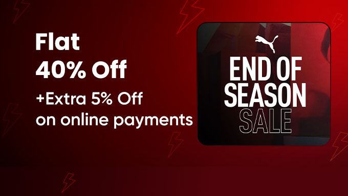 PUMA End of Season | Flat 40% OFF + Extra 5%