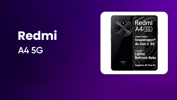 Redmi A4 5G | Big 6.88″ Display | Smooth 120Hz Experience | 5G Ready