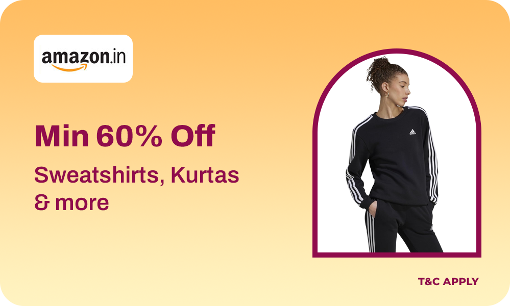 Style Refresh Picks | Sweatshirts, Kurtas & More at 60% OFF