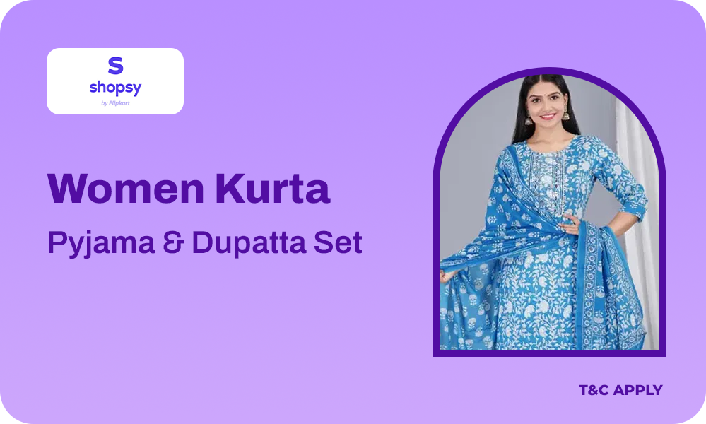 Buy Women Kurta, Pyjama & Dupatta Set