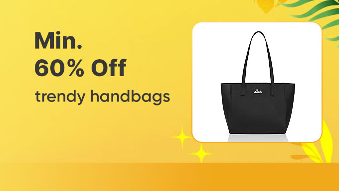 Trendy Handbags | Stylish Everyday Bags with Min 60% OFF