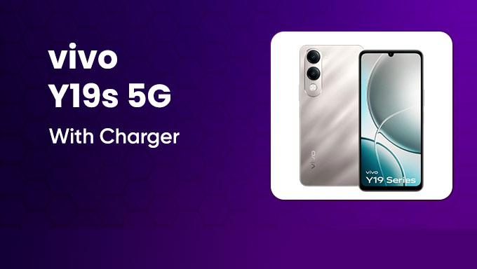 Vivo Y19s 5G Smartphone | 4GB RAM & 128GB Storage with Charger