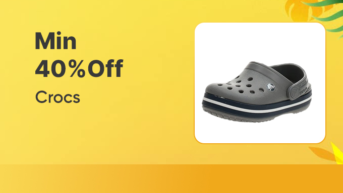 Crocs Footwear Sale | Minimum 40% OFF on Classic Clogs & Styles