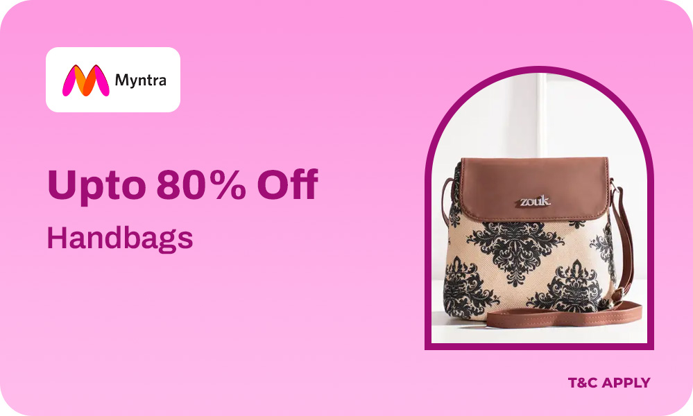 Myntra | Upto 40% To 80% Off On Handbags