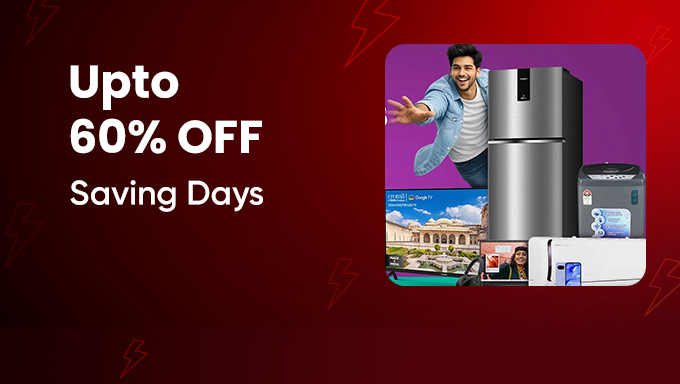 Electronics Saving Days Sale | Up to 60% OFF on Home Appliances & Gadgets