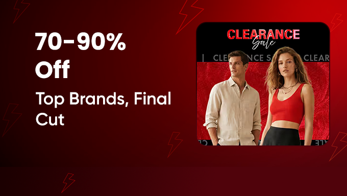 AJIO Clearance Sale Final Cut | Flat 70–90% OFF + Extra 12% Bank Discount