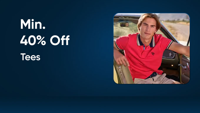T-Shirts Collection | Minimum 40% Off on Casual Tees & Everyday Styles
