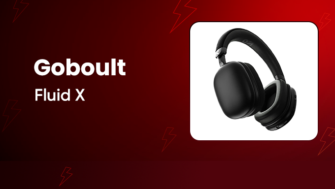 Boult Fluid X Headphones | 60H Battery, 40mm Bass Drivers & Wireless Gaming Mode
