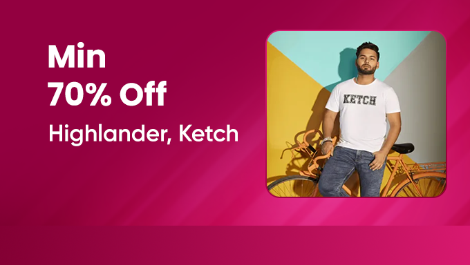 Highlander & Ketch Styles | Minimum 70% Off on Trendy Shirts, Tees & Casual Wear